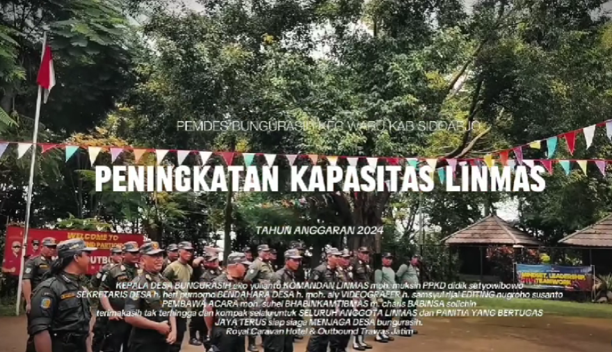 Peningkatan Kapasitas LINMAS Desa Bungurasih Tahun 2024.