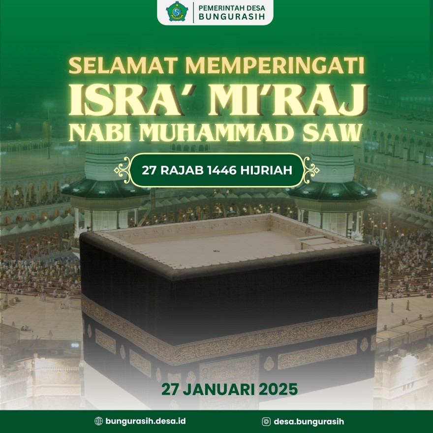 Selamat Memperingati Isra' Mi'raj Nabi Muhammad SAW 27 Rajab 1446 Hijriah
